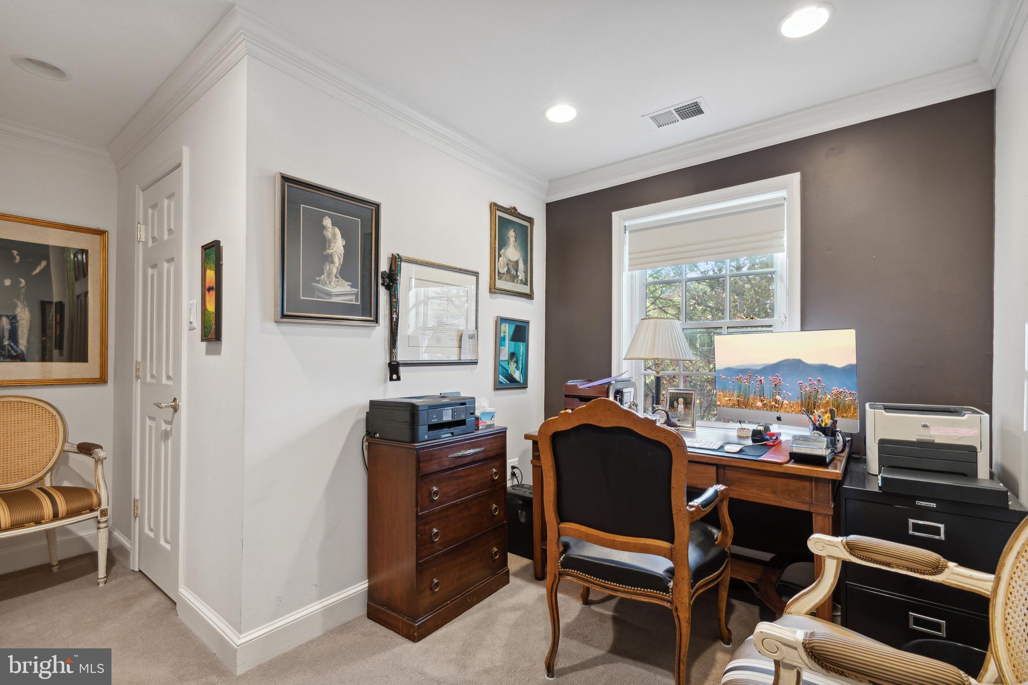 3737 Winfield Lane Northwest Washington, DC 20007 - Photo 20 of 54 Office with Walk In Closet and Seating Area