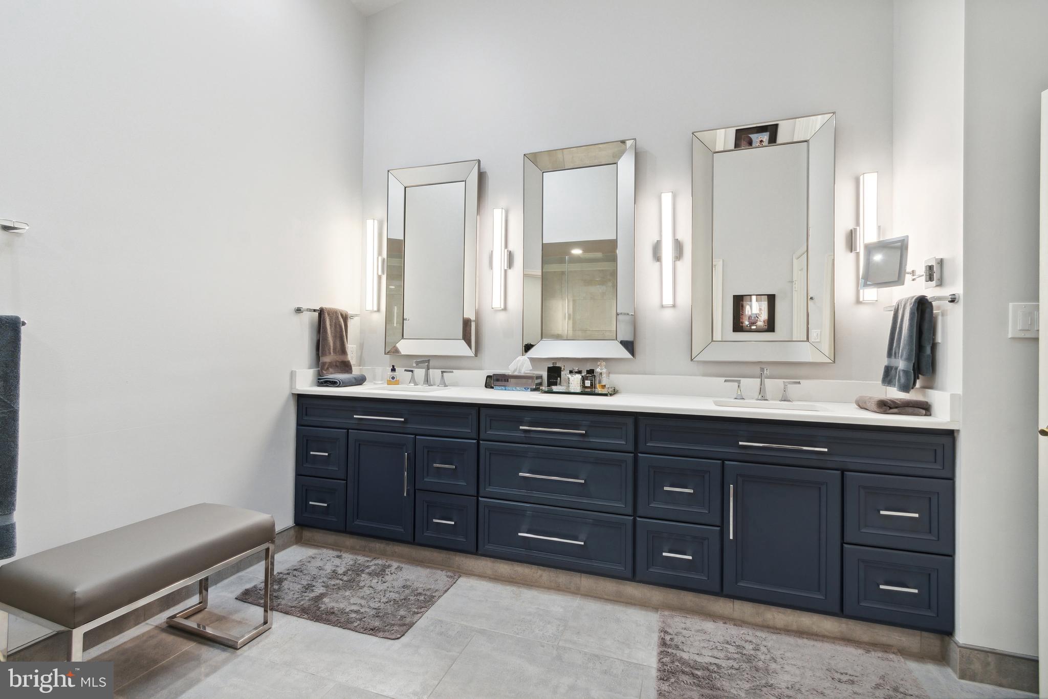 3737 Winfield Lane Northwest Washington, DC 20007 - Photo 35 of 54 Navy Wood Cabinetry by Bertch