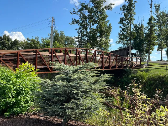 a view of a big yard