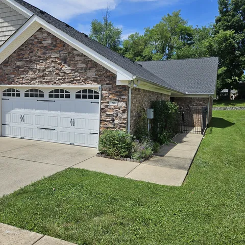 a view of outdoor space and yard