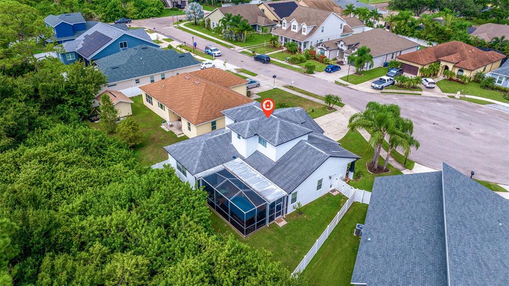 205 Bengal Circle Oldsmar, FL 34677 - Photo 38 of 40 an aerial view of a house with a garden