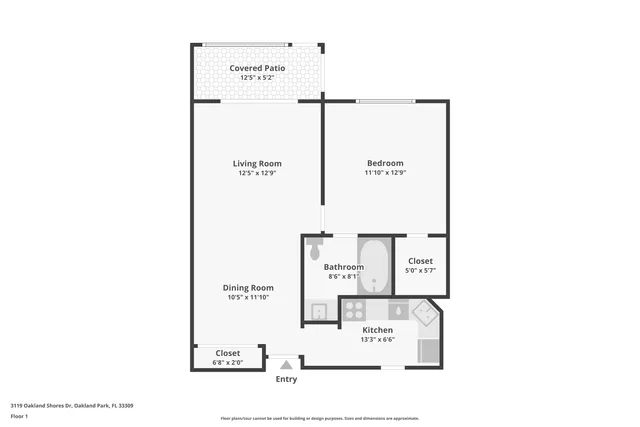 $129,000 | 3119 Oakland Shores Drive, Unit C108, Oakland Park, FL 33309