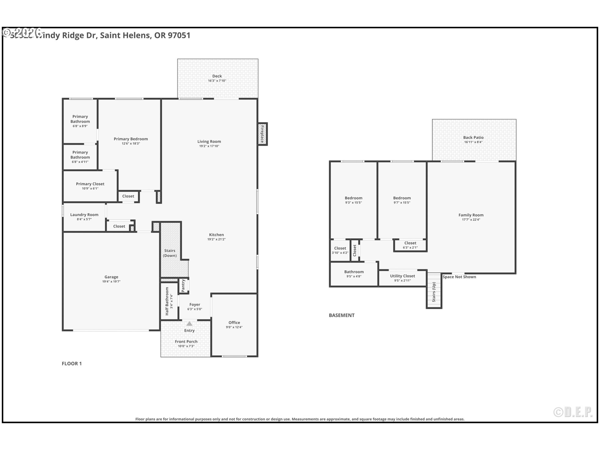 59928 Windy Ridge Drive St. Helens, OR 97051 - Photo 31 of 31 Floor Plan