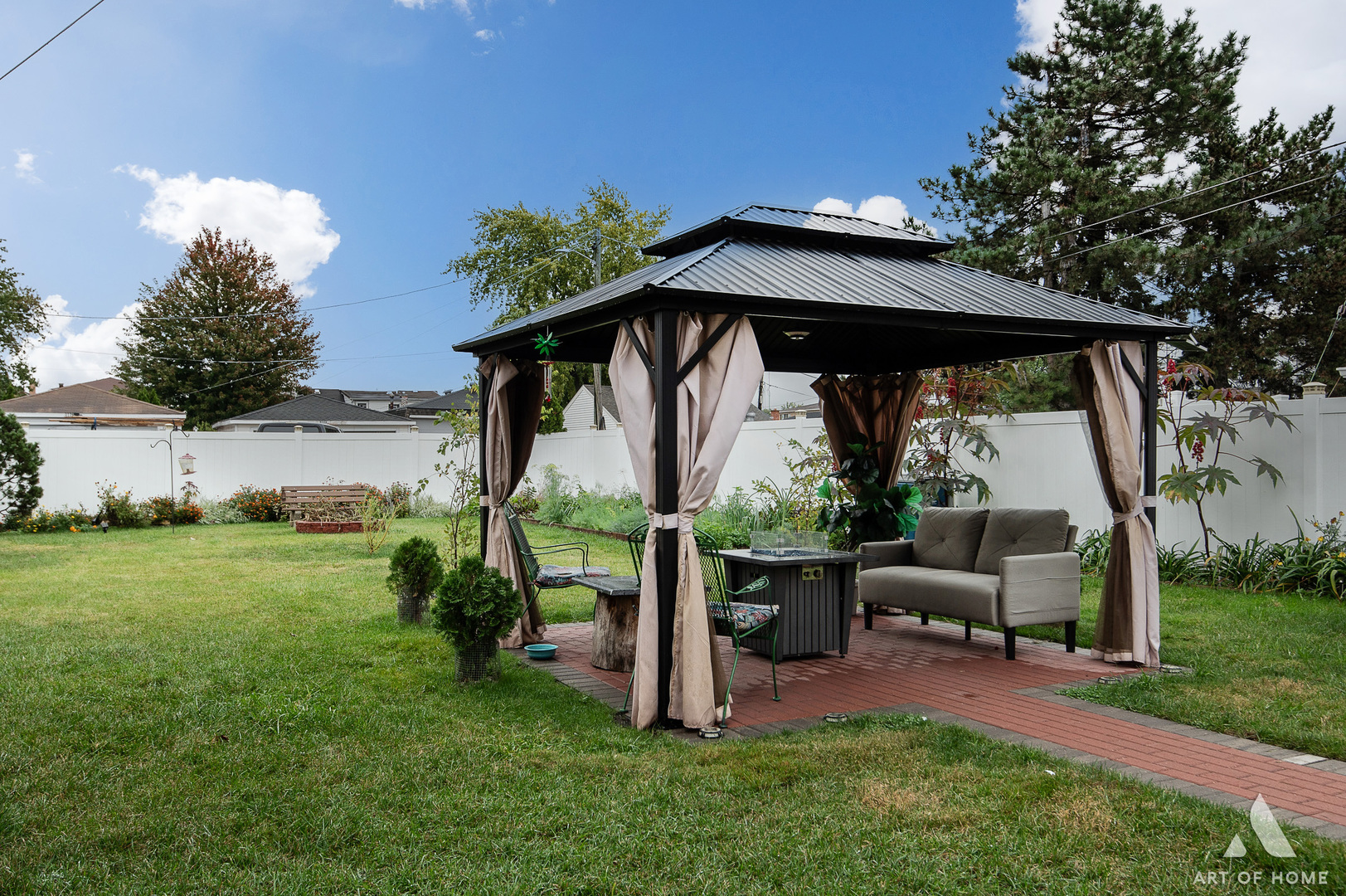 3115 Maple Street Franklin Park, IL 60131 - Photo 18 of 28 a view of backyard with barbeque grill and outdoor seating