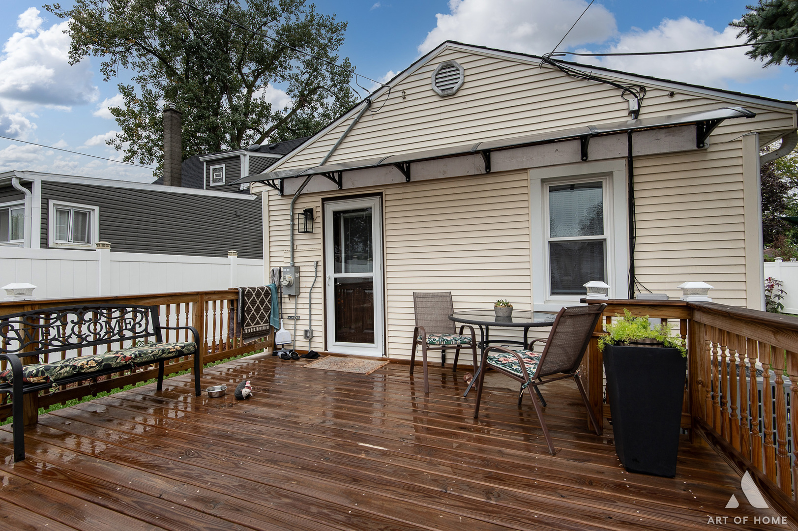 3115 Maple Street Franklin Park, IL 60131 - Photo 19 of 28 a view of a house with a wooden deck and furniture
