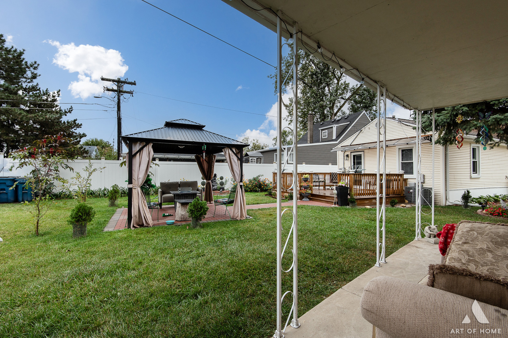 3115 Maple Street Franklin Park, IL 60131 - Photo 26 of 28 a view of a house with backyard sitting area and garden