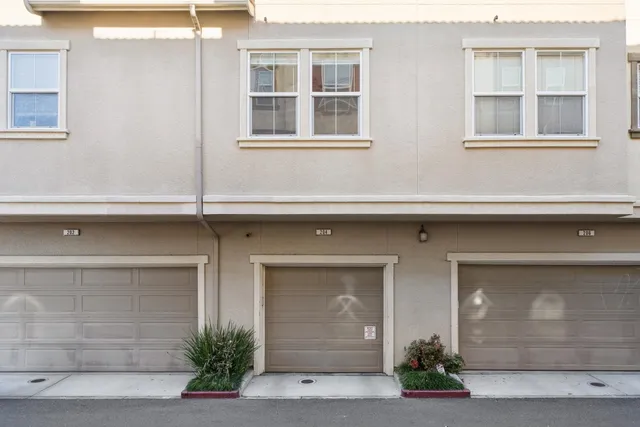 a view of a building with a street