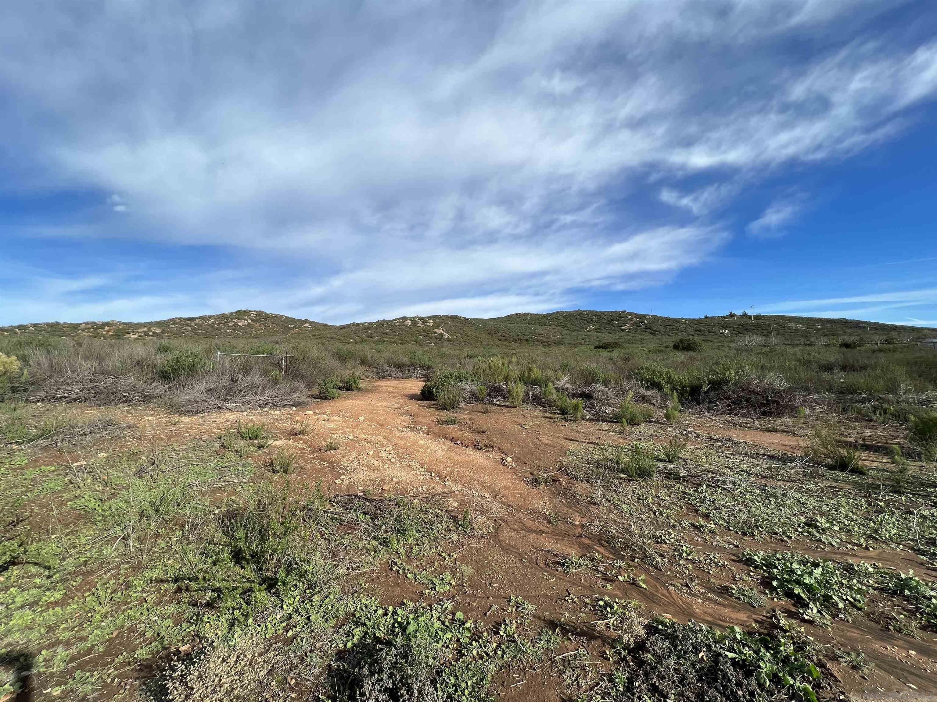 a view of an outdoor space and mountain view