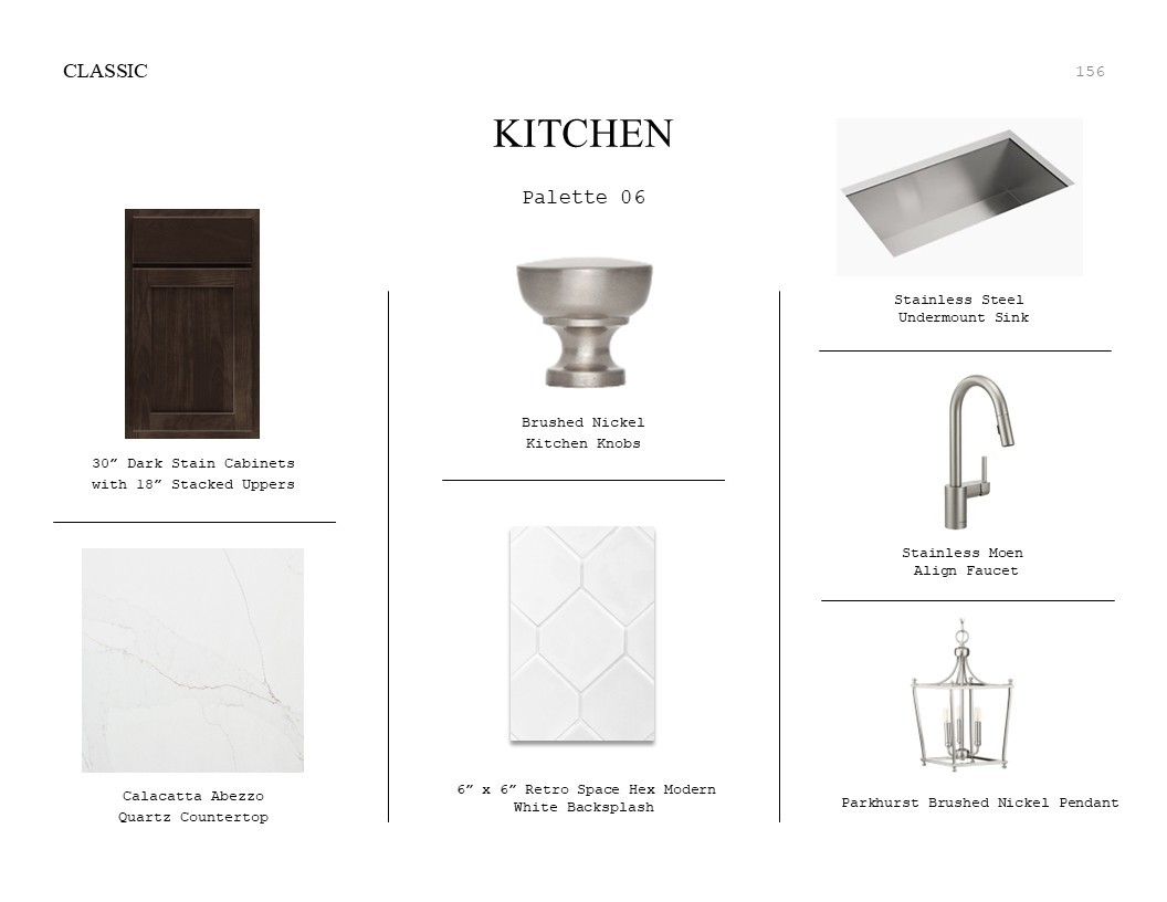2815 Clapbread Lane Rosenberg, TX 77471 - Photo 29 of 49 Classic Look Palette 6: Kitchen Selection Sheet (*Artist rendering used for illustration purposes only.)