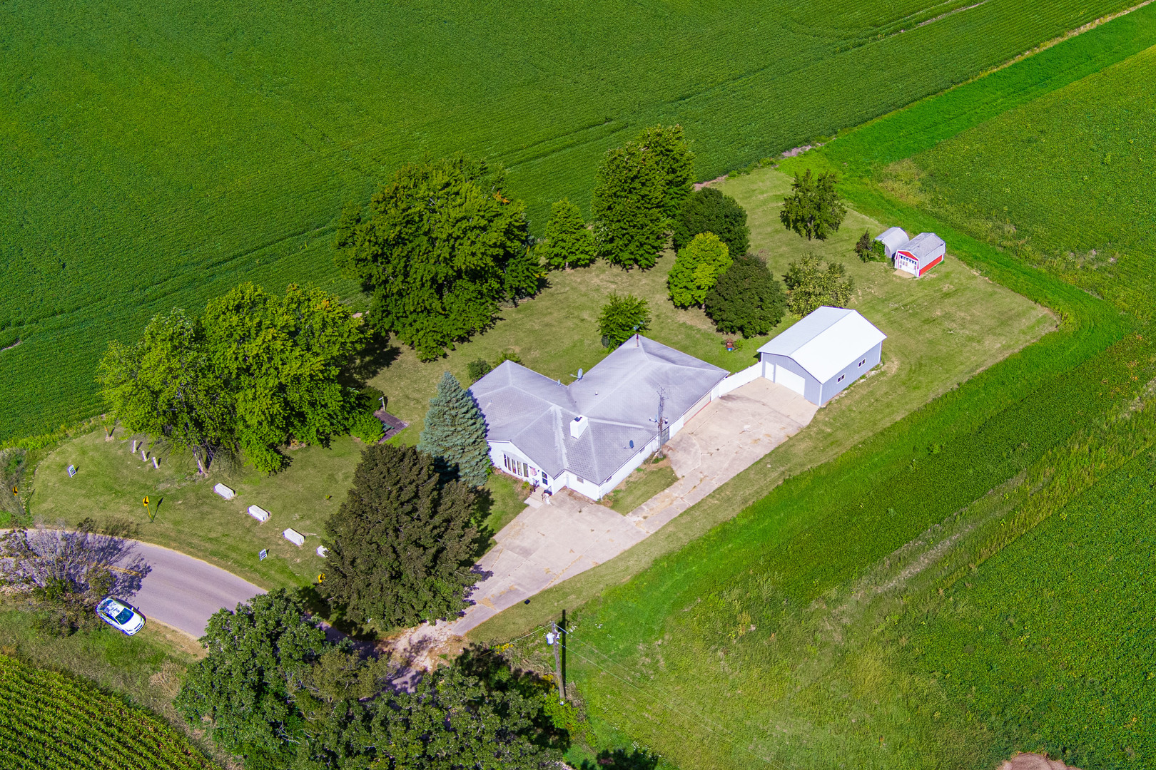 50W762 Ramm Road Maple Park, IL 60151 - Photo 23 of 37 an aerial view of a house with a yard