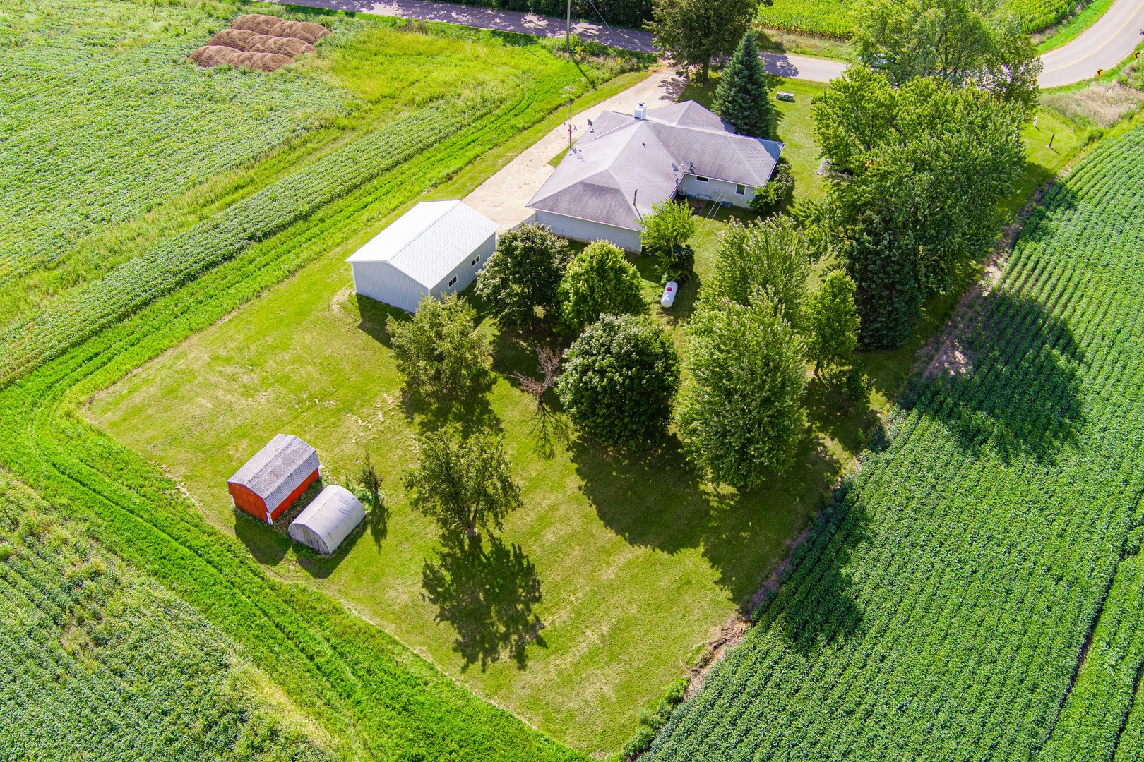 50W762 Ramm Road Maple Park, IL 60151 - Photo 25 of 37 an aerial view of residential houses with outdoor space