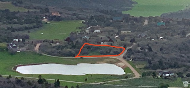 236 Lake Road, Unit 236 Mount Pleasant, UT 84647 - Photo 3 of 12 Aerial view of property and surrounding area with property parcel outlined