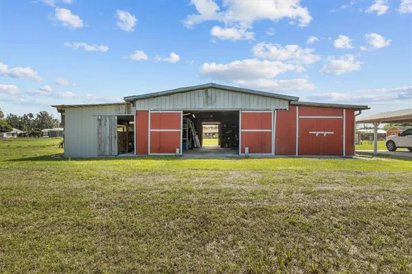 a view of a lake with outdoor space
