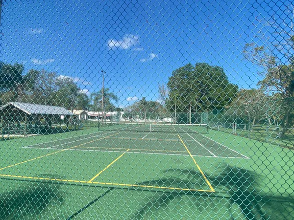 a view of a golf course