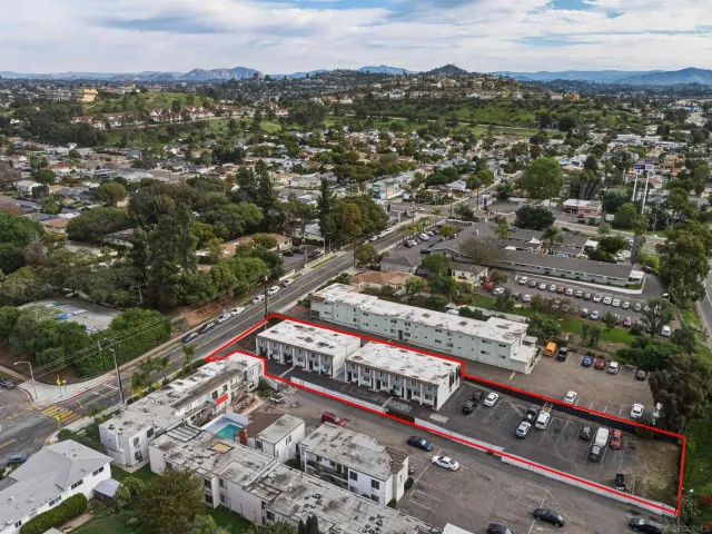 an aerial view of a city