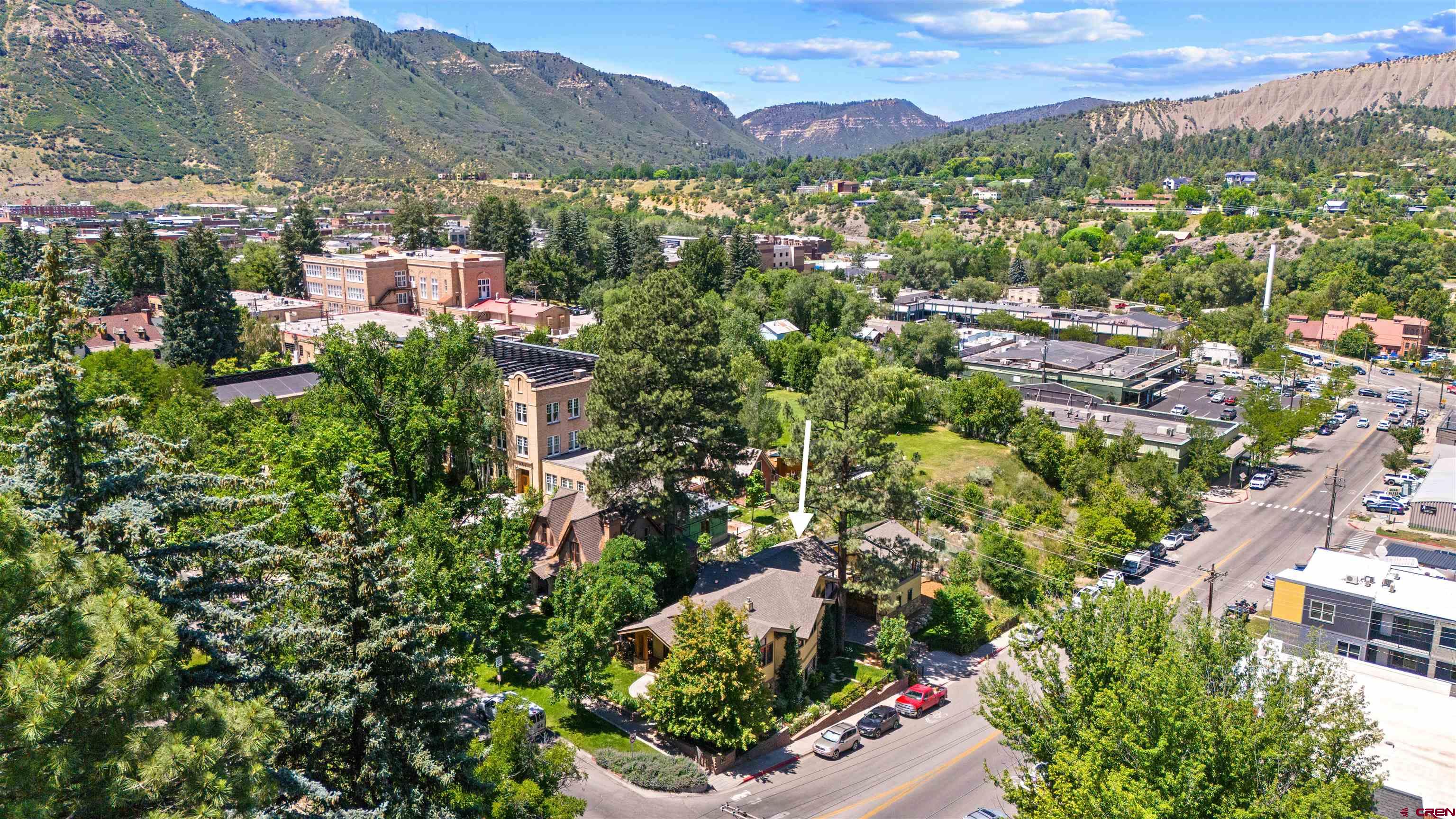 1393 East 3rd Avenue Durango, CO 81301 - Photo 2 of 35 a view of a city with a mountain