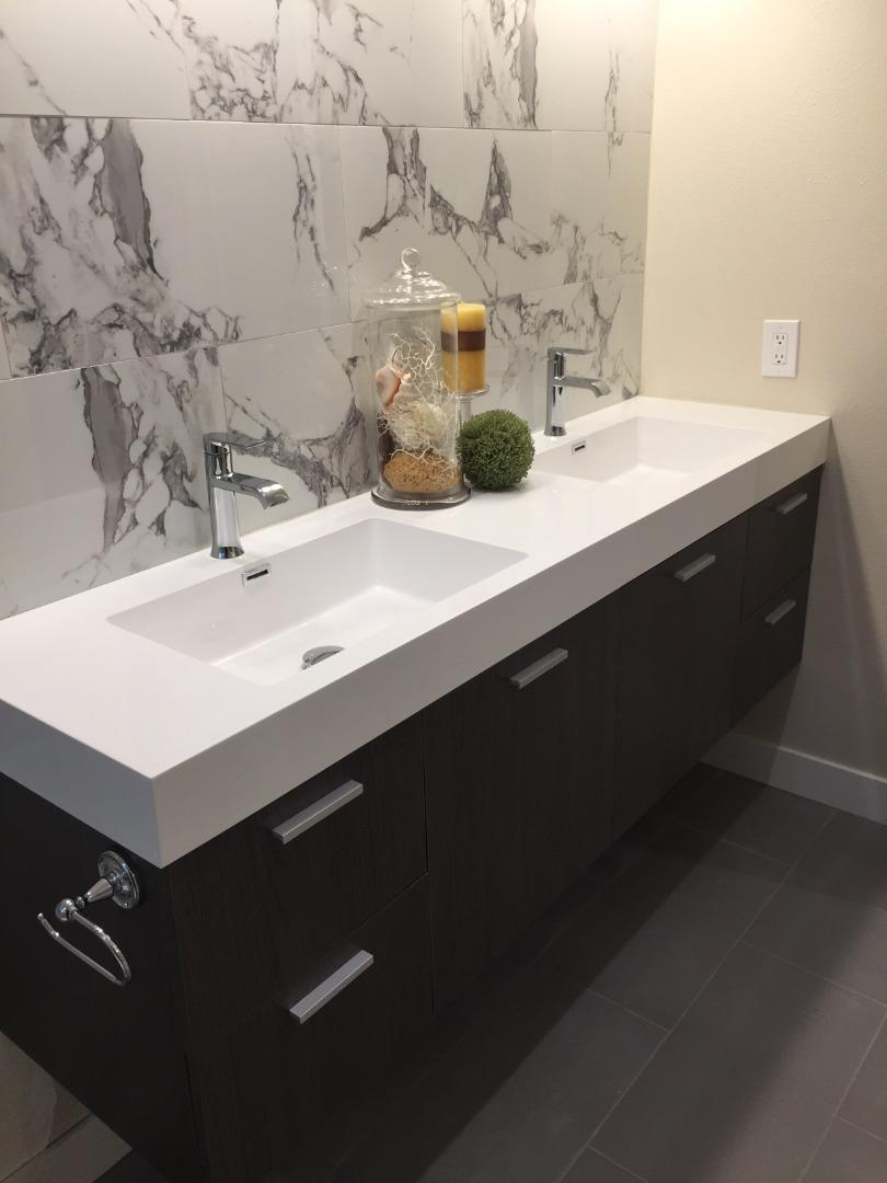 838 Tulane Drive Mountain View, CA 94040 - Photo 11 of 20 a bathroom with a sink and a mirror