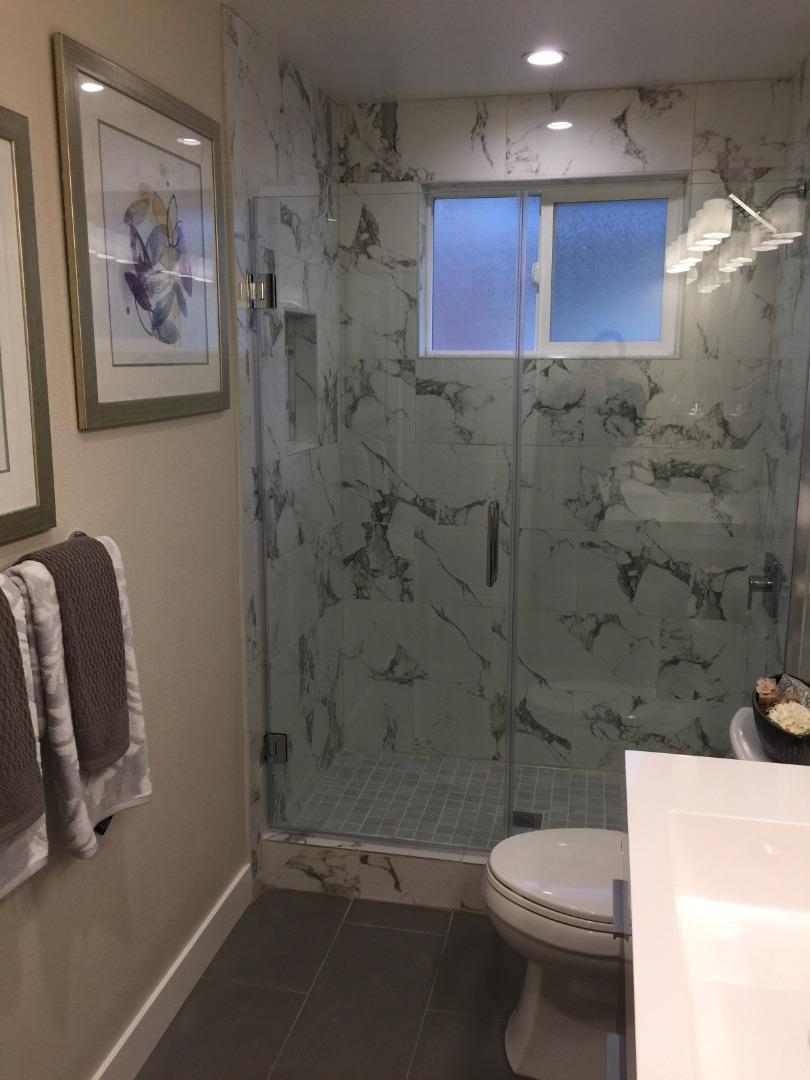 838 Tulane Drive Mountain View, CA 94040 - Photo 10 of 20 a bathroom with a toilet and a shower