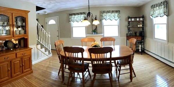 673 Old Petersham Road Barre, MA 01005 - Photo 5 of 19 a view of a a dining room with furniture window and wooden floor
