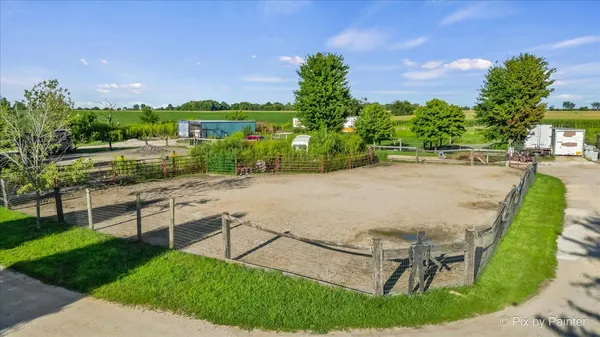 a view of an outdoor space and a yard