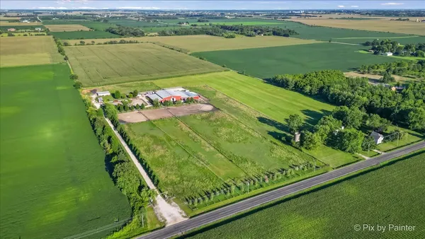 a view of a lake with a ocean view
