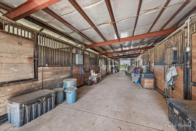 a view of parking garage