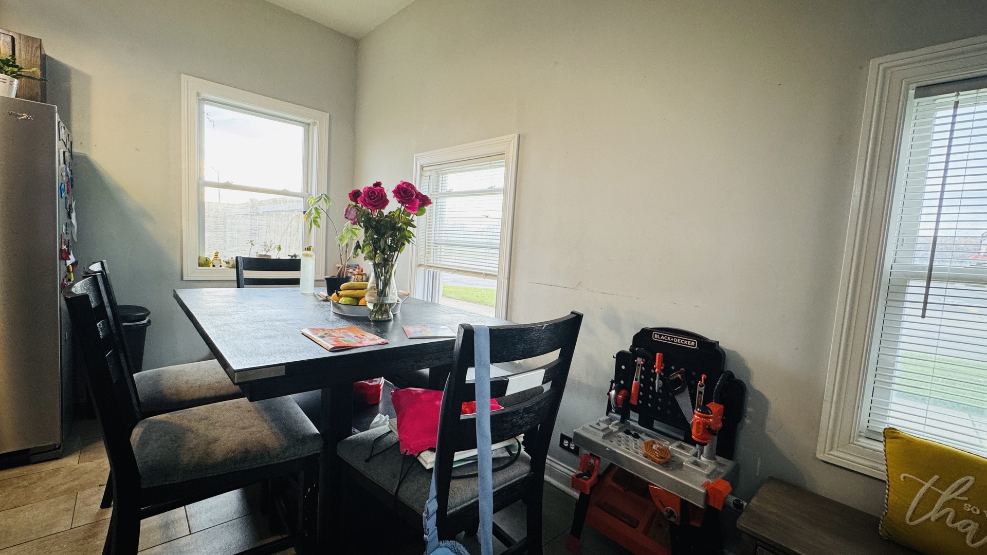 2420 Randolph Street Bellwood, IL 60104 - Photo 7 of 13 a view of a workspace with furniture and a window