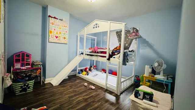 a play room with toys