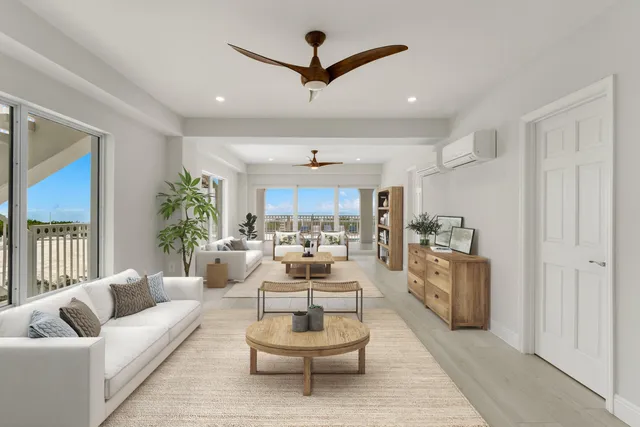 a view of a swimming pool with a lounge chair