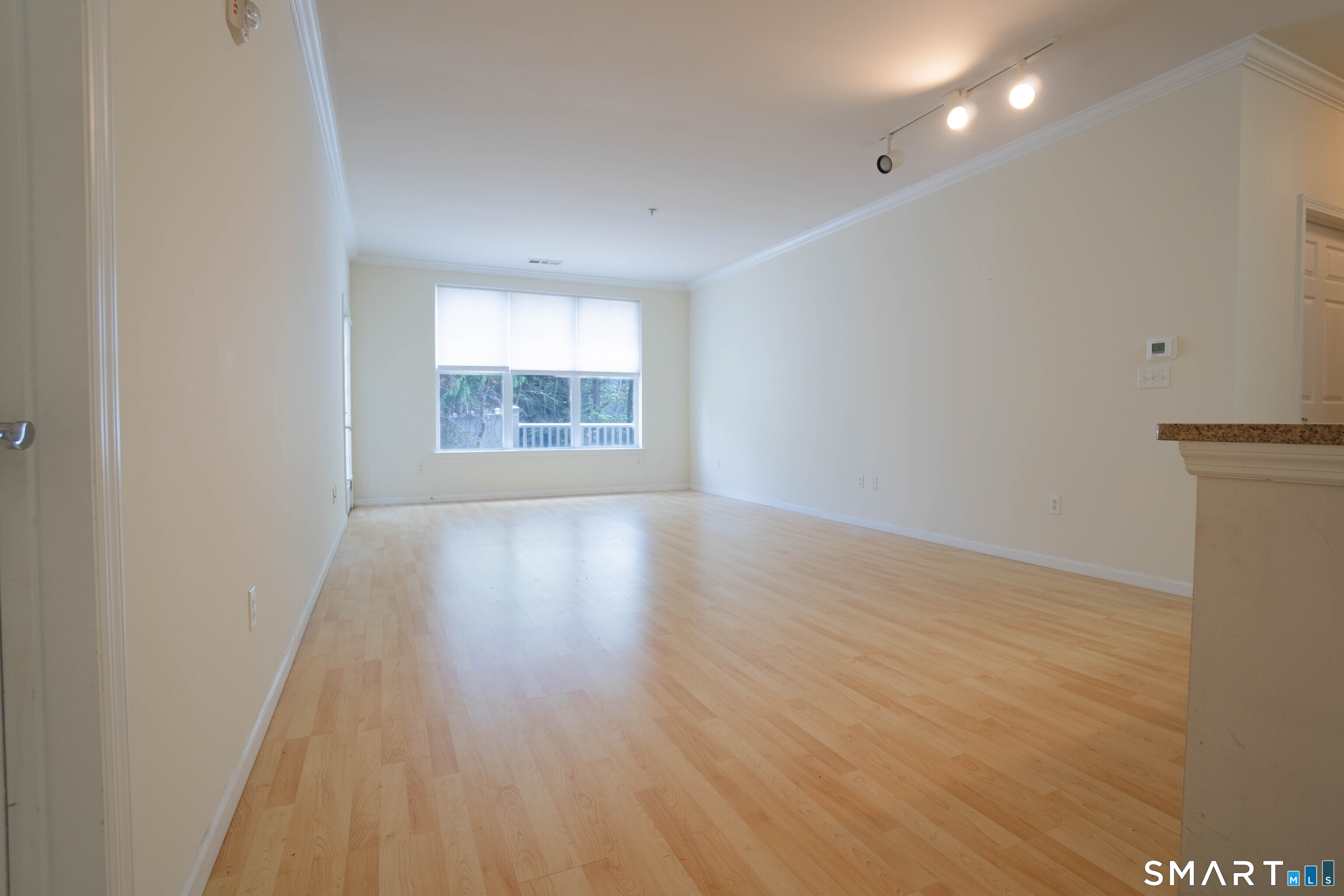 25 Adams Avenue, Unit 112 Stamford, CT 06902 - Photo 9 of 17 wooden floor in an empty room with a window