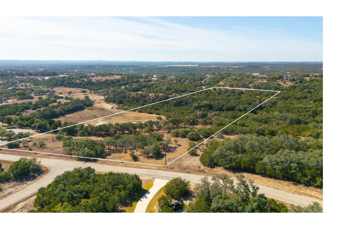 78 Dodder Lane Spring Branch, TX 78070 - Photo 3 of 24 Aerial view of property and surrounding area with property parcel outlined