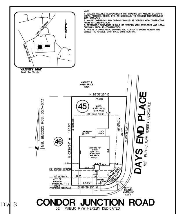 1185 Condor Jct Road Wendell, NC 27591 - Photo 5 of 31 plot plan