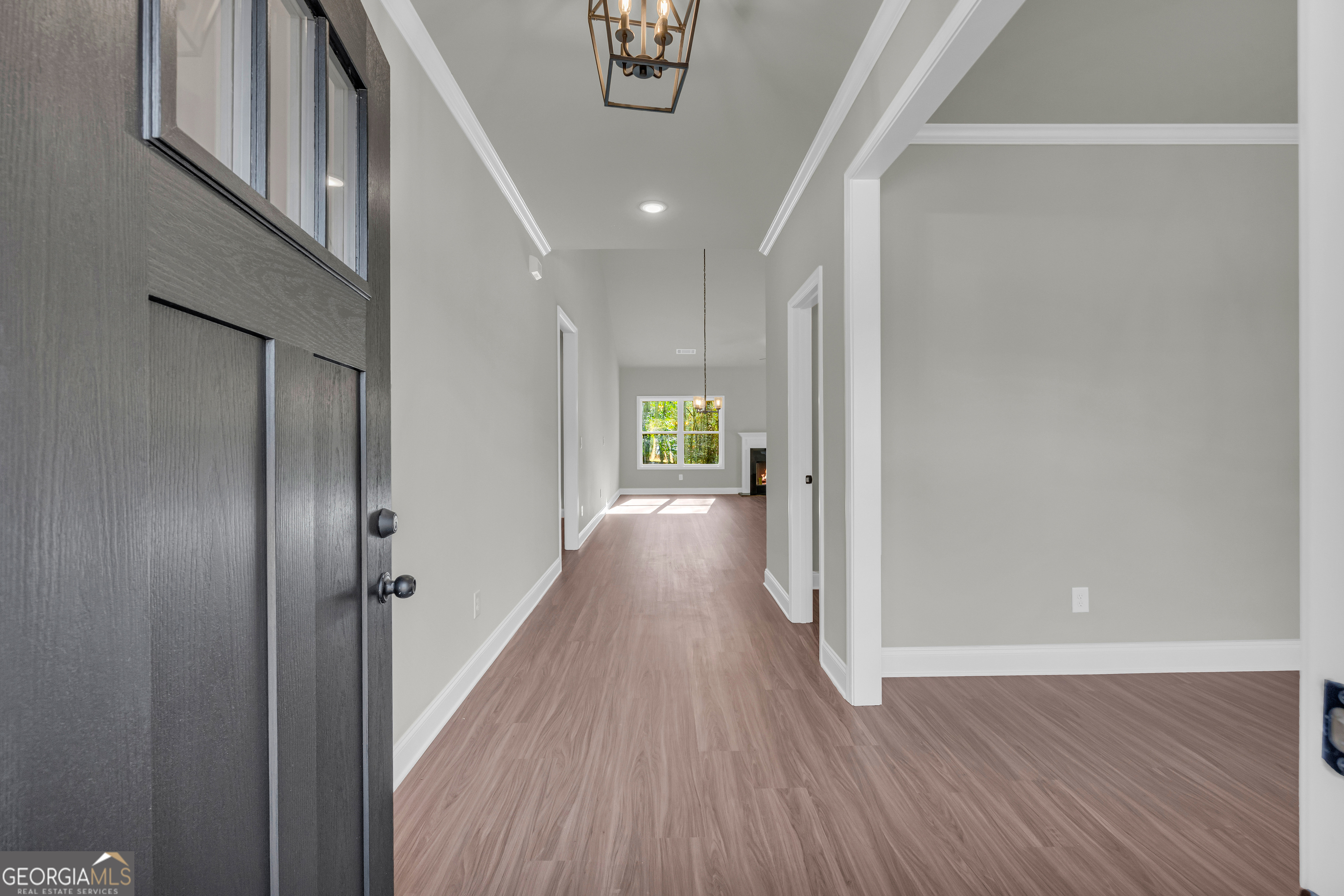 174 Old Milltown Road Hartwell, GA 30643 - Photo 11 of 53 a view of a hallway with wooden floor