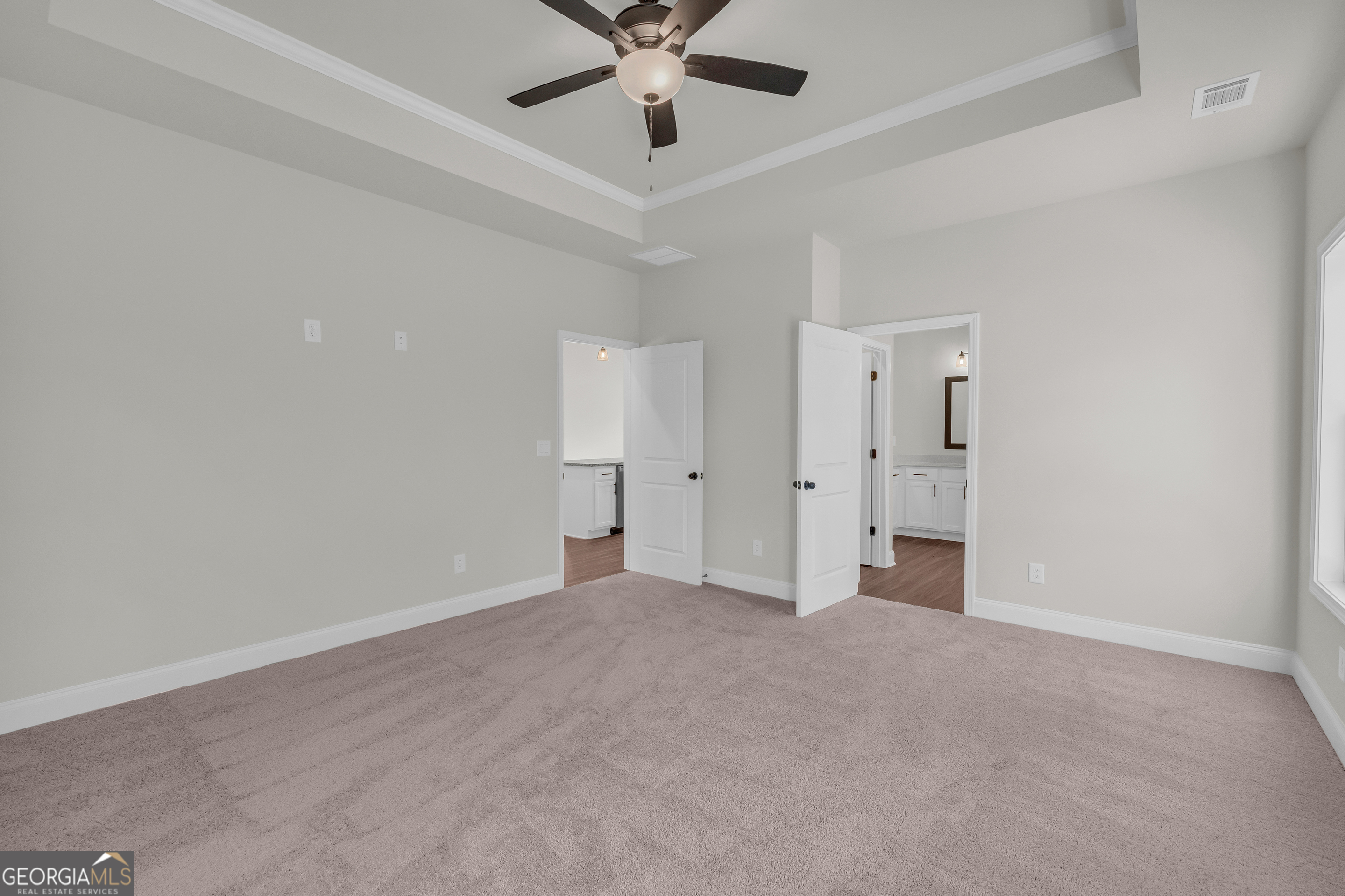 174 Old Milltown Road Hartwell, GA 30643 - Photo 29 of 53 a view of an empty room with a ceiling fan