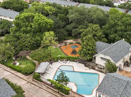 a aerial view of a house