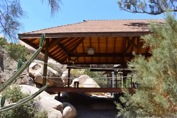 a view of outdoor sitting area