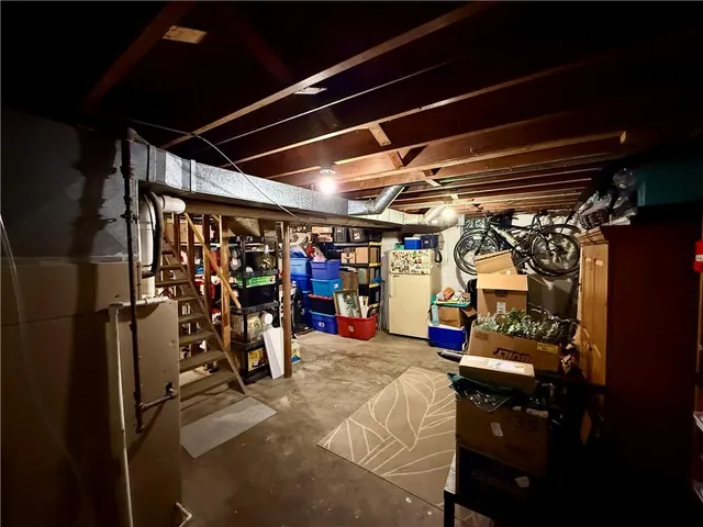 a view of a storage room