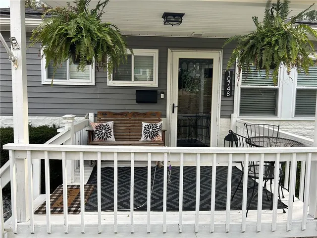 a front view of a house with a window