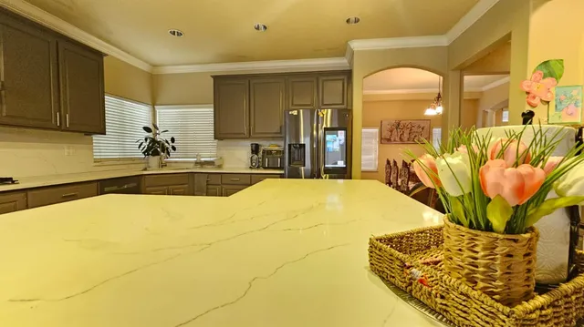 a swimming pool with window