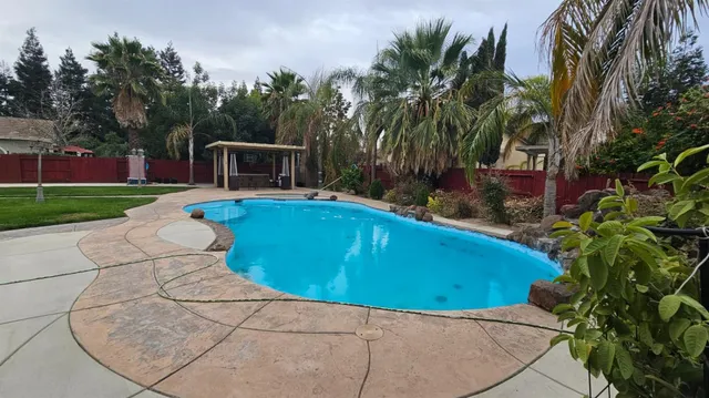 a house view with a outdoor space