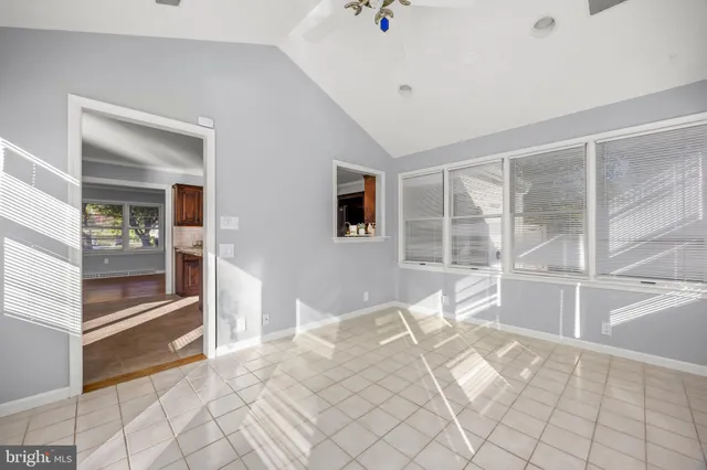 a view of a room with wooden floor and closet