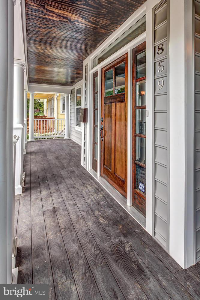 859 Venable Place Northwest Washington, DC 20012 - Photo 2 of 30 a view of backyard with porch
