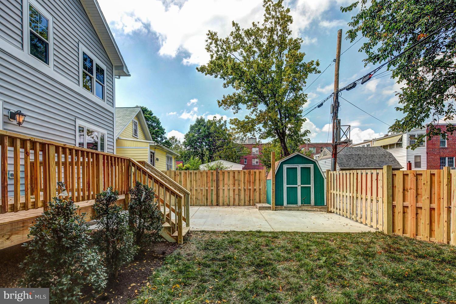 859 Venable Place Northwest Washington, DC 20012 - Photo 30 of 30 a view of a house with wooden fence