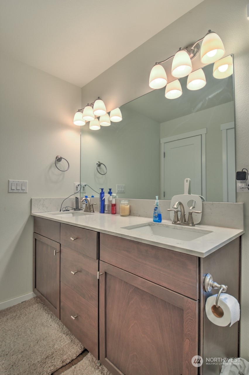 424 Brown Road East Chehalis, WA 98532 - Photo 18 of 25 a bathroom with a sink and a mirror