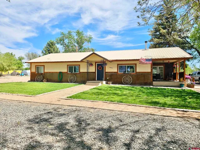 a view of house with a garden