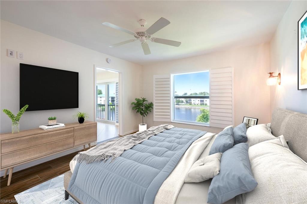 3055 Riviera Drive, Unit 306 Naples, FL 34103 - Photo 6 of 22 Virtual Staged Primary Room Option