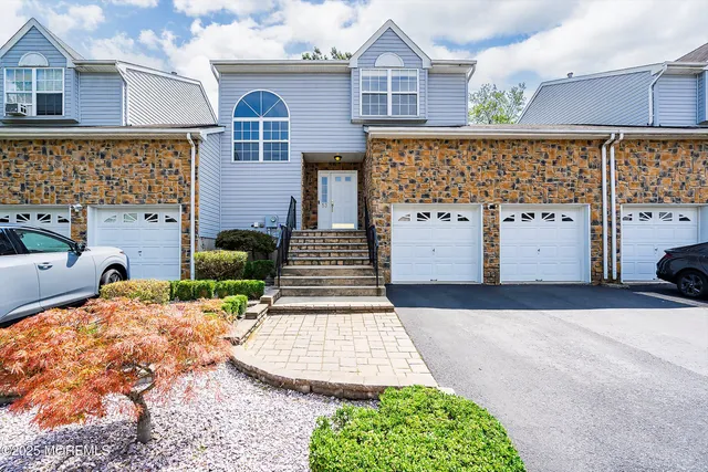 front view of a house with a white door
