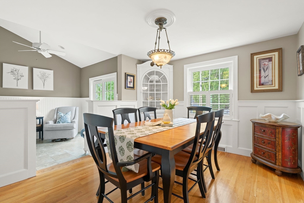 4 Joyce Road Arlington, MA 02474 - Photo 18 of 42 a view of a dining room with furniture window and wooden floor