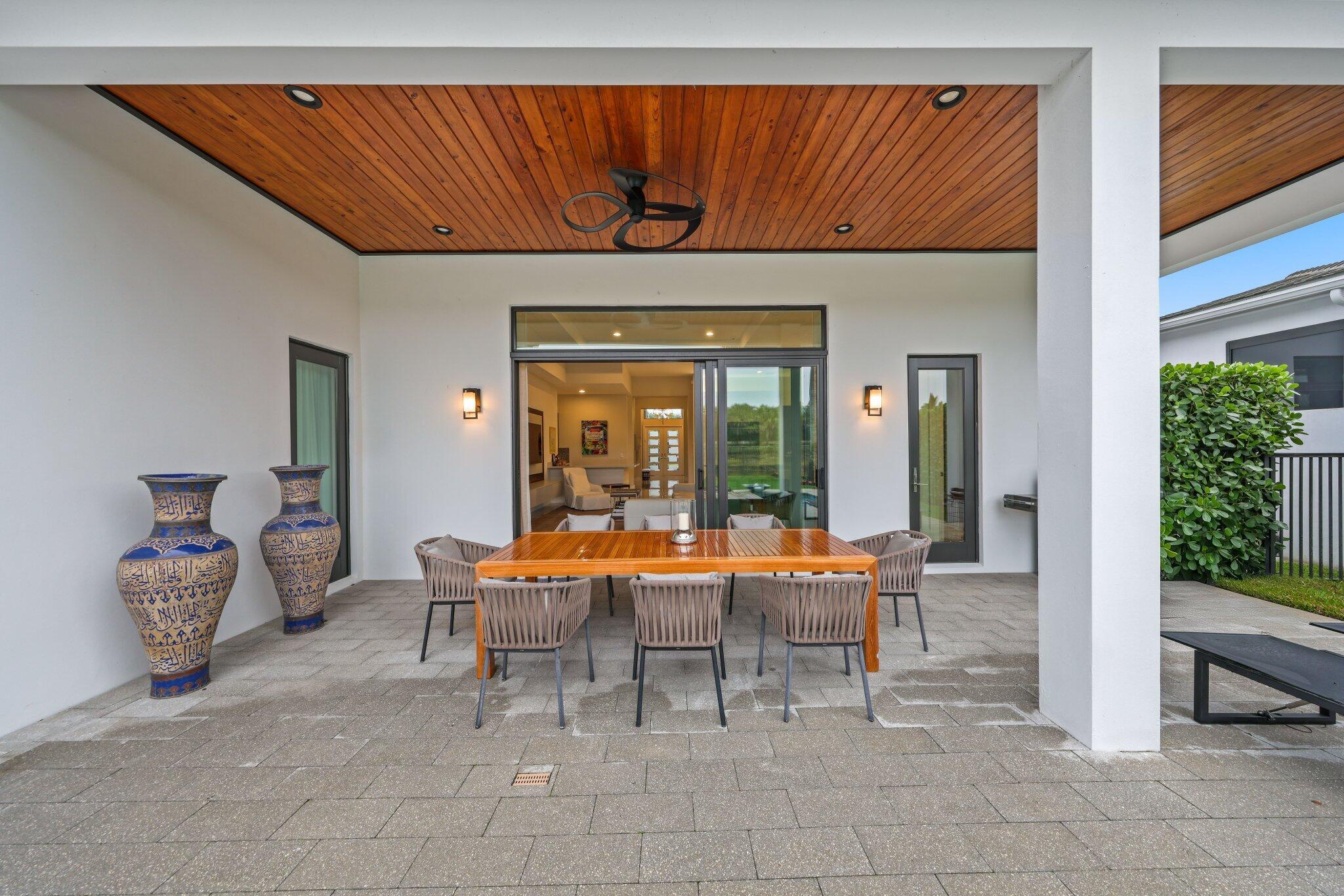 9137 Benedetta Place Boca Raton, FL 33496 - Photo 34 of 48 Wood panelled Patio Ceiling