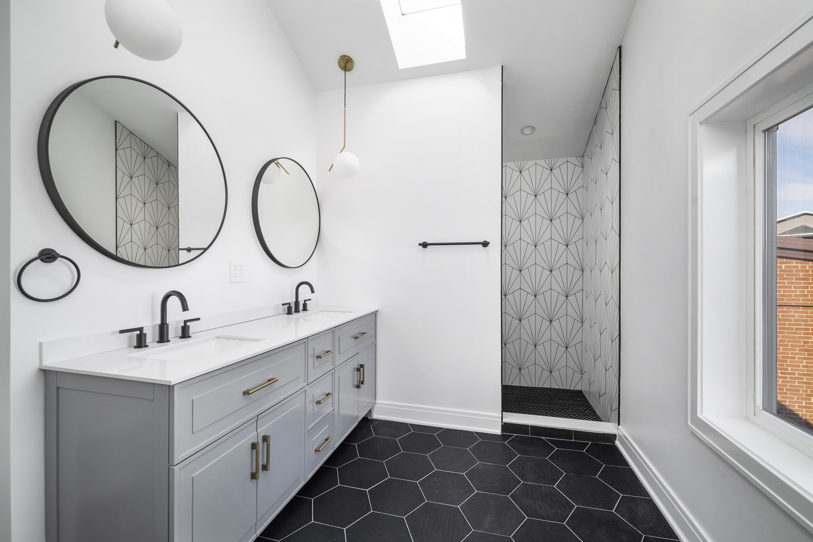 6747 Riverside Drive Berwyn, IL 60402 - Photo 21 of 32 a bathroom with a double vanity sink mirror and a